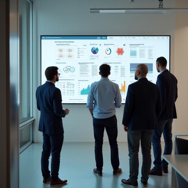 Team di Intaglio AI al lavoro su analisi dati sofisticata